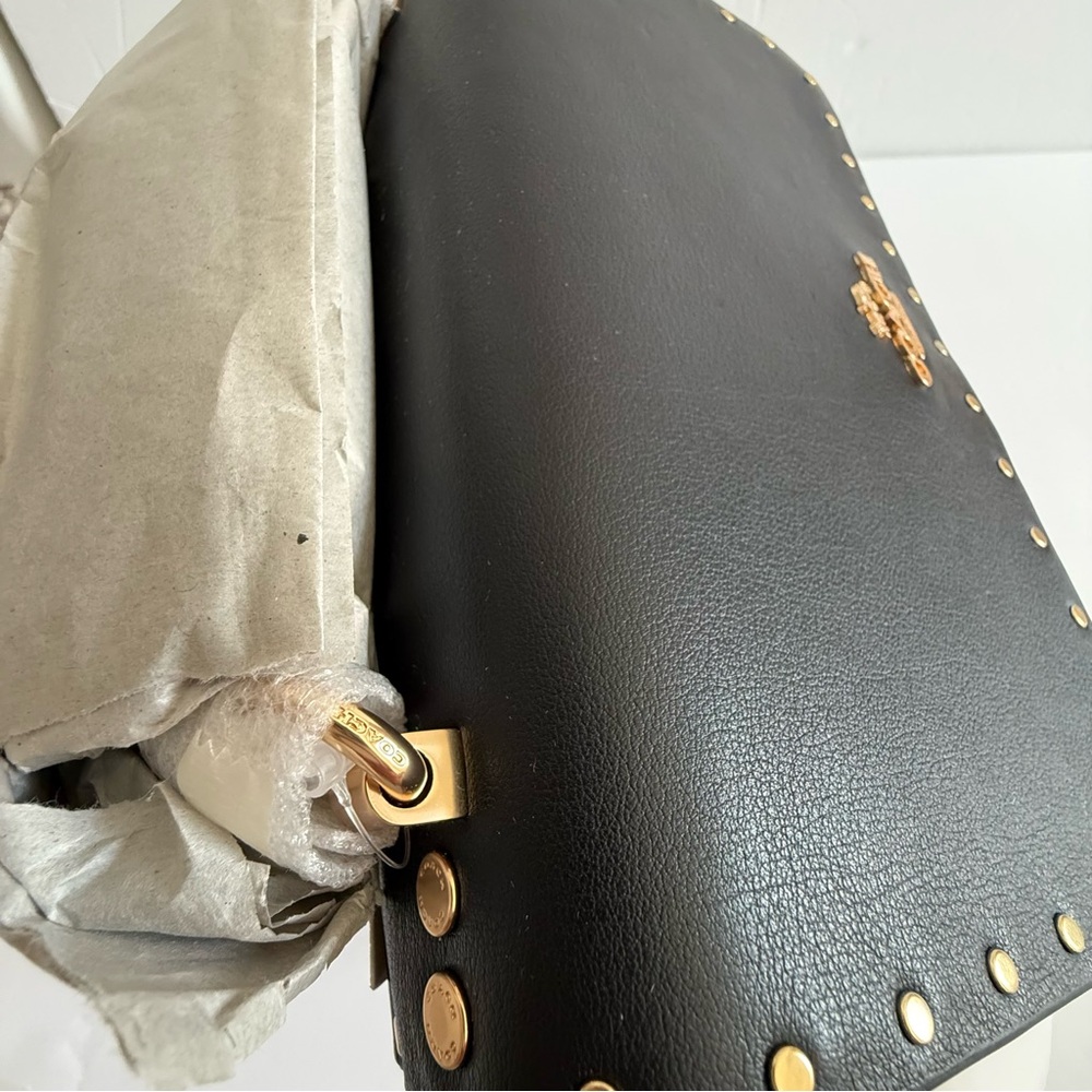 NWT Authentic Coach Klare Crossbody Bag In Signature Canvas With Rivets - Picture 10 of 13